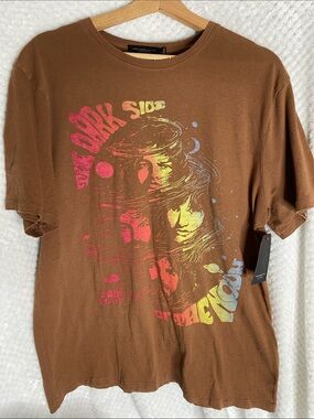 Junk Food Clothing Brown Pink Floyd Graphic Tee with Multicolor Print